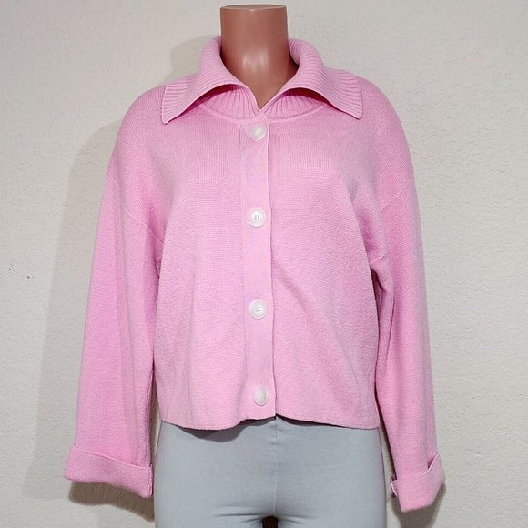 Baum Und Pferdgarten Cardigan Sweater Pink Cotton Cashmere Blend - Picture 1 of 6